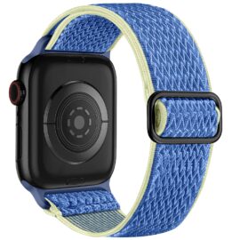 Stretchy Nylon Solo Loop Bands Compatible with Apple Watch 38mm 40mm 41mm 42mm 44mm 45mm 46mm 49mm Ultra 2 iWatch Series 10 9 8 7 SE 6 5 4 3 2 1 Strap,Sport Elastic Braided Women Men