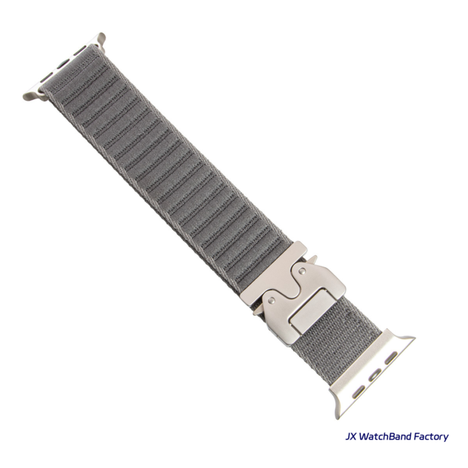 Stainless Steel Braided Nylon Striped Strap for Apple samsung garmin with Parachute Buckle - Image 4