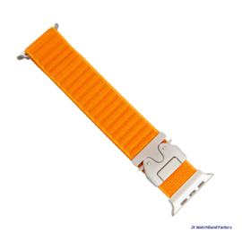 Stainless Steel Braided Nylon Striped Strap for Apple samsung garmin with Parachute Buckle