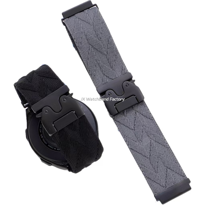 Nylon woven fashion sport watch band with parachute buckle - Image 3