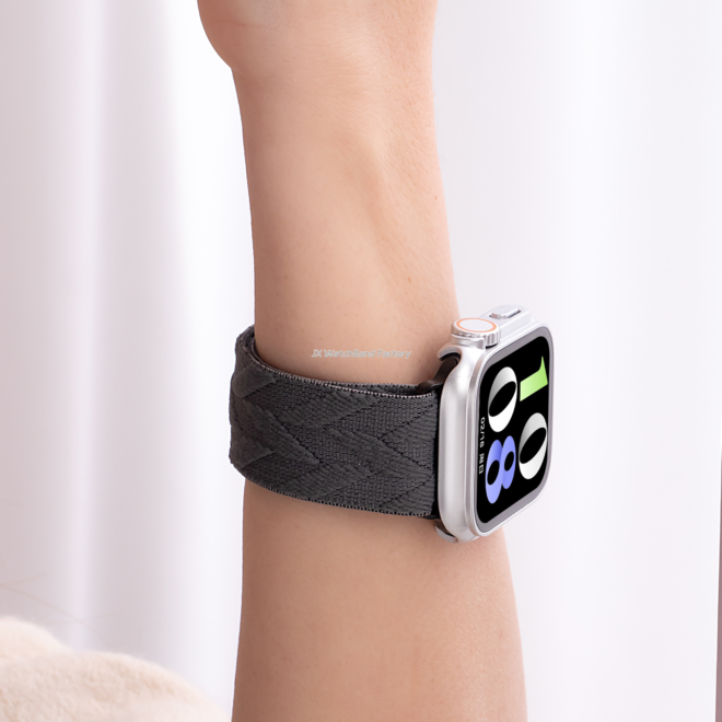 Nylon woven fashion sport watch band with parachute buckle - Image 4