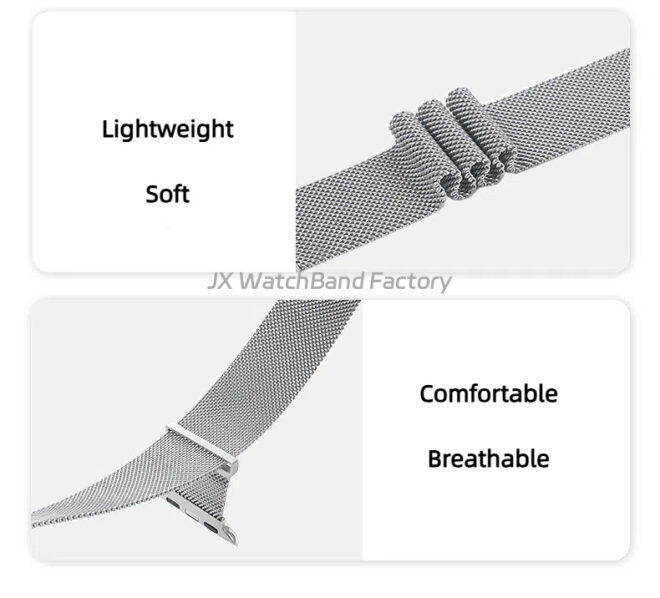 Milanese Metal Magnetic Smart Watch Strap - Image 3