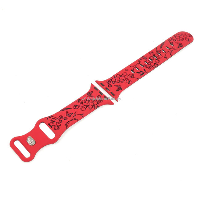 Engraved Silicone Watch Strap for Apple Samsung xiaomi fossil Watch - Image 6