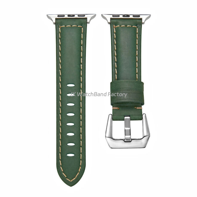 Benchmark Leather Watch Band - Crazy Horse Oiled Leather Watch Straps - Image 4
