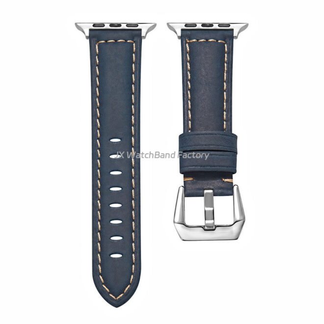 Benchmark Leather Watch Band - Crazy Horse Oiled Leather Watch Straps - Image 3